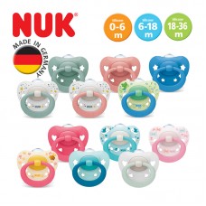 NUK Signature Silicone Soother Pacifier 2pcs/box | 0-6 Months | 6-18 Months | 18-36 Months | Made in Germany
